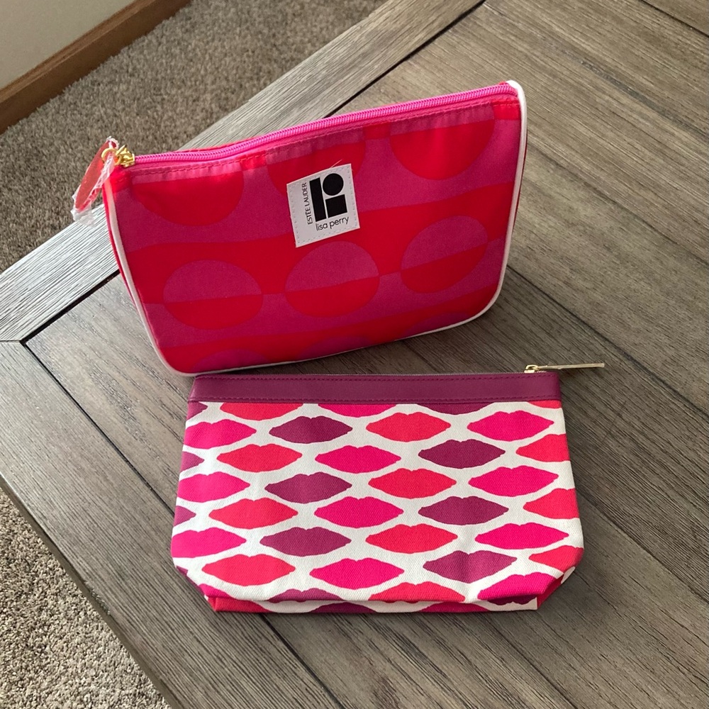 Estee Lauder Lisa Perry & Lips Cosmetic Bags